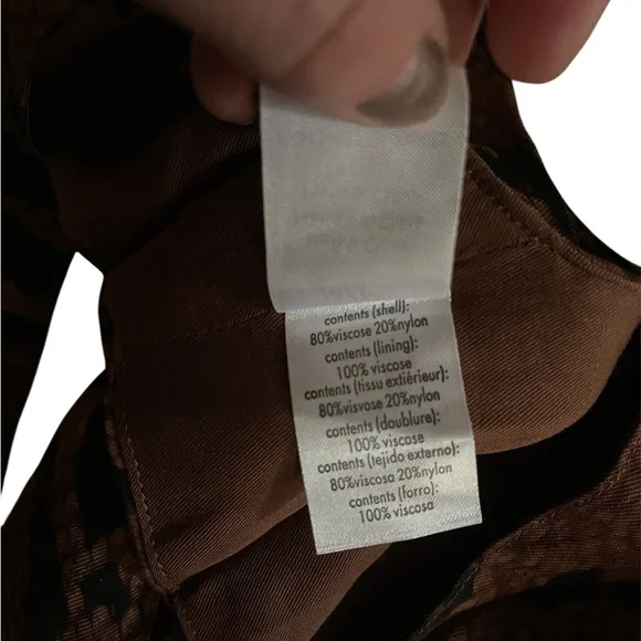 Brown Snake Print Halter Top - Picture 4 of 5